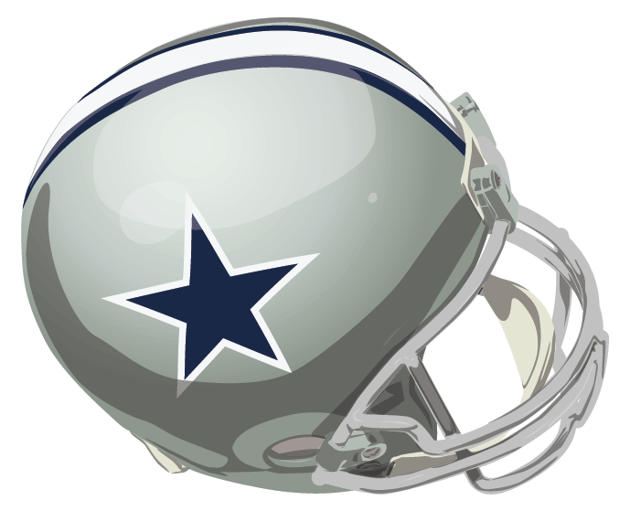 Dallas Cowboys 1964-1966 Helmet iron on transfers for fabric